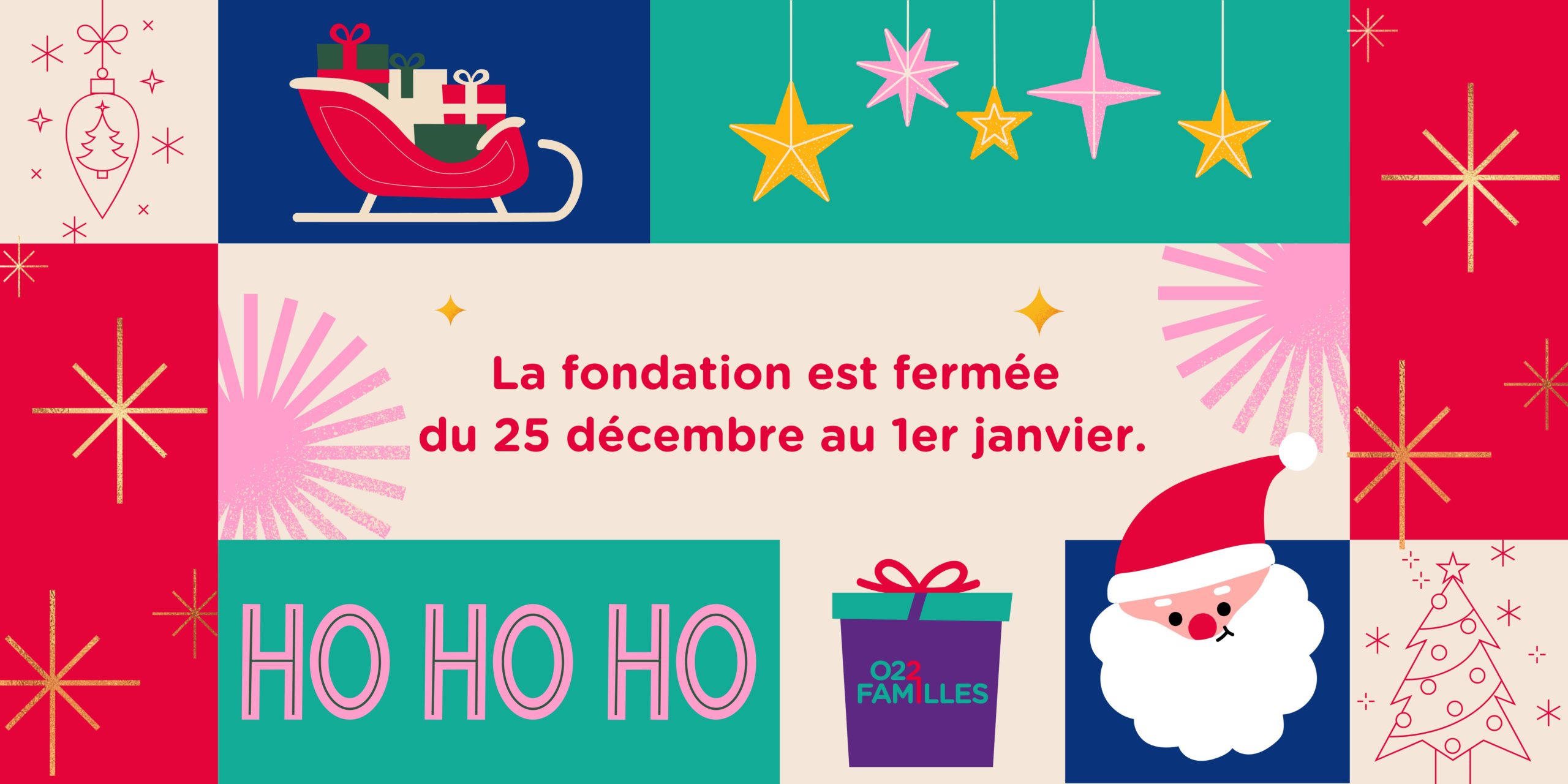 Slider accueil Fermeture NOël 25-26